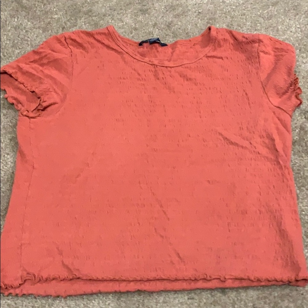 pinkish shirt